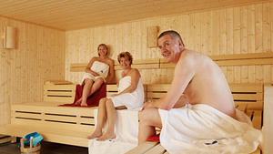 in der Sauna in der Sauna
